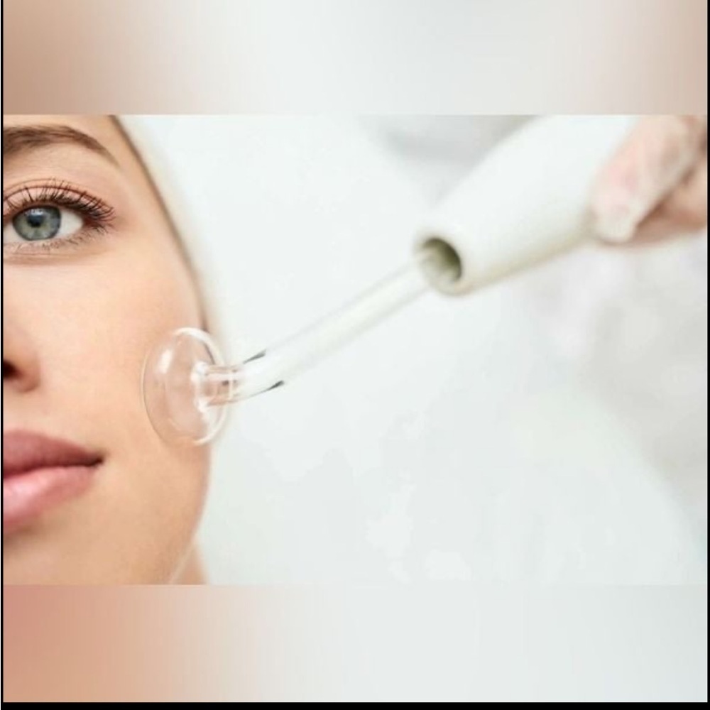 High frequency facial and scalp wand